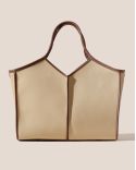 TOTE BAG MEDIUM SQUARE SHAPED AVOINE CHÂTAIGNE