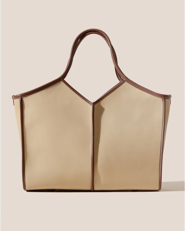TOTE BAG MEDIUM SQUARE SHAPED AVOINE CHÂTAIGNE