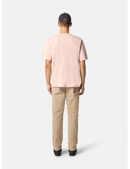 TSHIRT 2100025 LOGO BRODÉ ROSE ANTIQUE