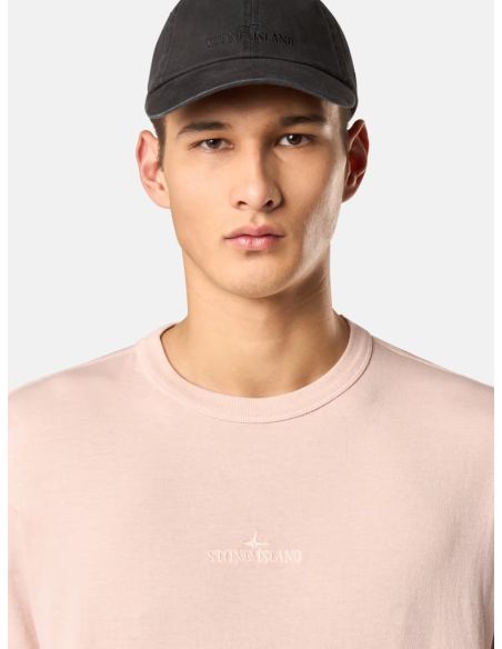 TSHIRT 2100025 LOGO BRODÉ ROSE ANTIQUE