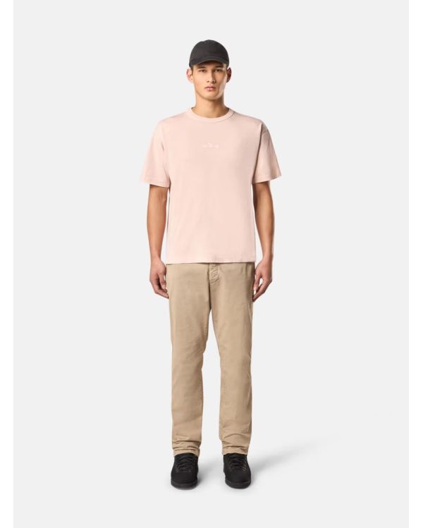 TSHIRT 2100025 LOGO BRODÉ ROSE ANTIQUE