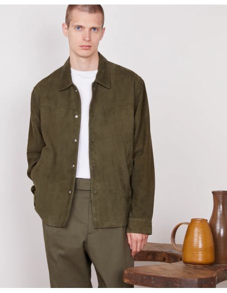 SILAS OLIVE OVERSHIRT