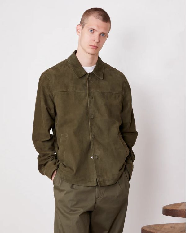 SILAS OLIVE OVERSHIRT 2