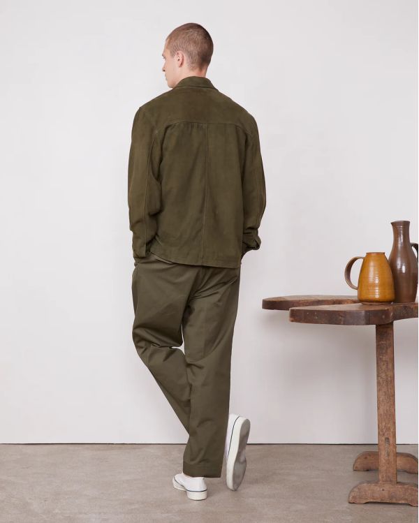 SILAS OLIVE OVERSHIRT