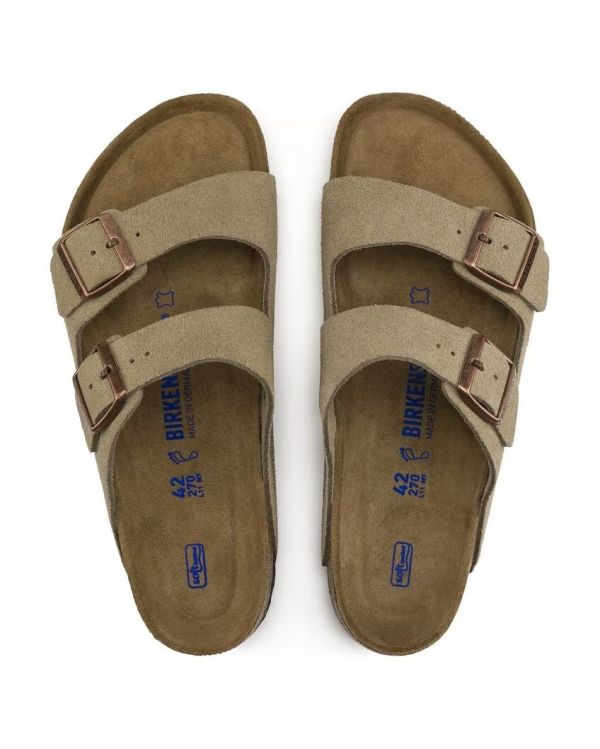 SANDALES ARIZONA LIT DE PIED SOUPLE TAUPE 2