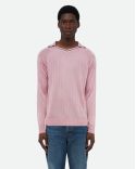 PINK AND BLUE ROOTS POLO SHIRT