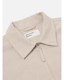 VESTE COUPE-VENT A CARREAUX ECRU