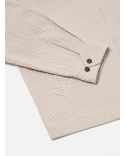 VESTE COUPE-VENT A CARREAUX ECRU