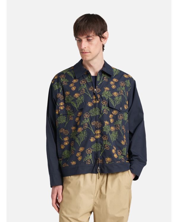 NAVY BLUE FLOWER MOUNTAIN JACKET