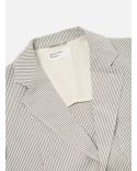 TWO BUTTON GREY STRIPED DERBY JACKET