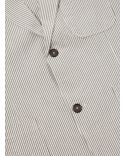 TWO BUTTON GREY STRIPED DERBY JACKET