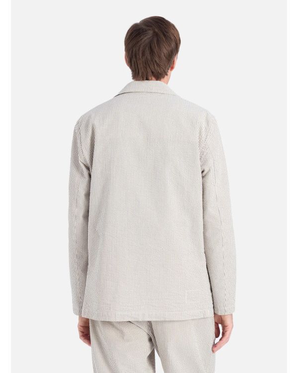 VESTE DEUX BOUTON A RAYURE GRIS DERBY 2