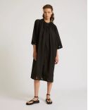 ROBE 110CM POPELINE DE COTON UNI BLACK