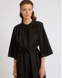 ROBE 110CM POPELINE DE COTON UNI BLACK