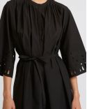 ROBE 110CM POPELINE DE COTON UNI BLACK
