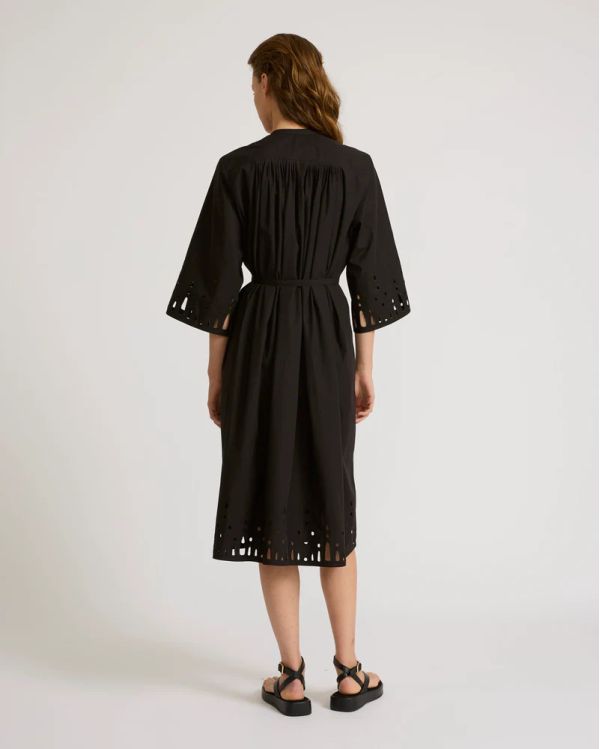 ROBE 110CM POPELINE DE COTON UNI BLACK 2