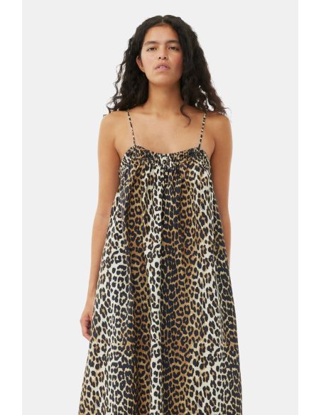ROBE LEOPARD MIDI STRAP 