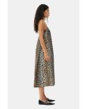 ROBE LEOPARD MIDI STRAP 