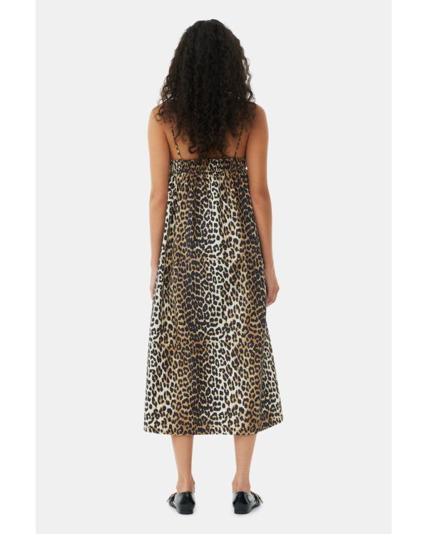 ROBE LEOPARD MIDI STRAP 