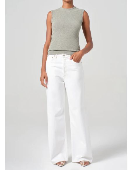 DAME HIGH RISE WIDE LEG MILKSHAKE