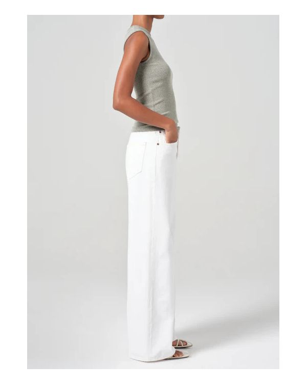 JEAN DAME TAILLE HAUTE JAMBE LARGE MILKSHAKE