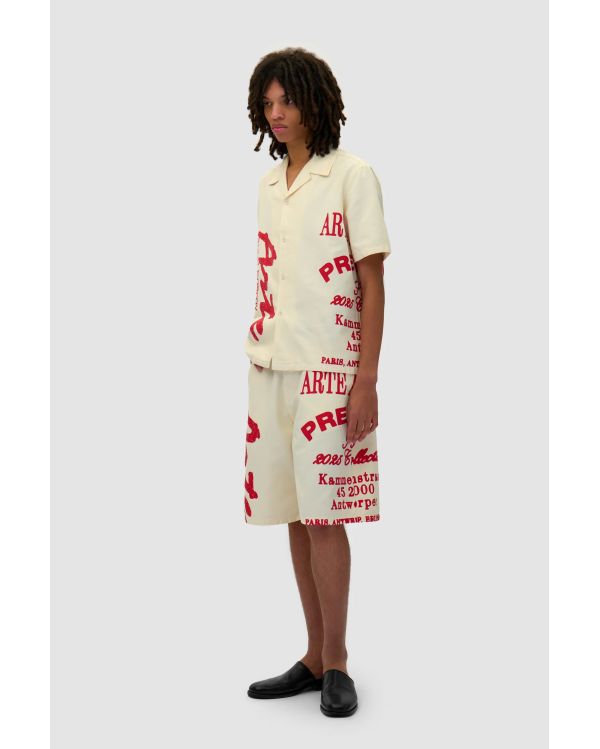 RED PRINTED SHIRT