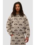 CREAM HEART PRINTED JACKET