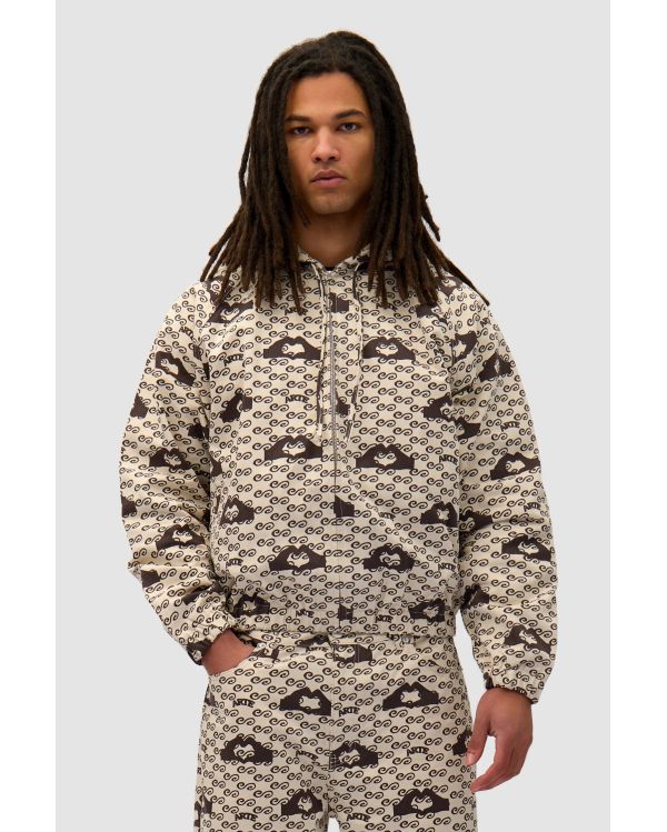 VESTE IMPRIMÉE EN FORME DE COEUR CRÈME 2