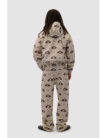 VESTE IMPRIMÉE EN FORME DE COEUR CRÈME