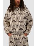 CREAM HEART PRINTED JACKET