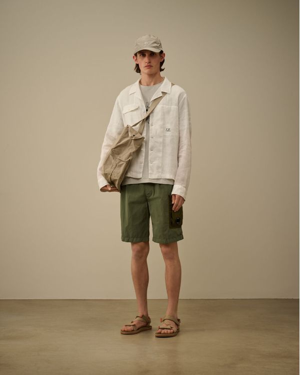 SHORT DE BAIN CARGO VERT THYM
