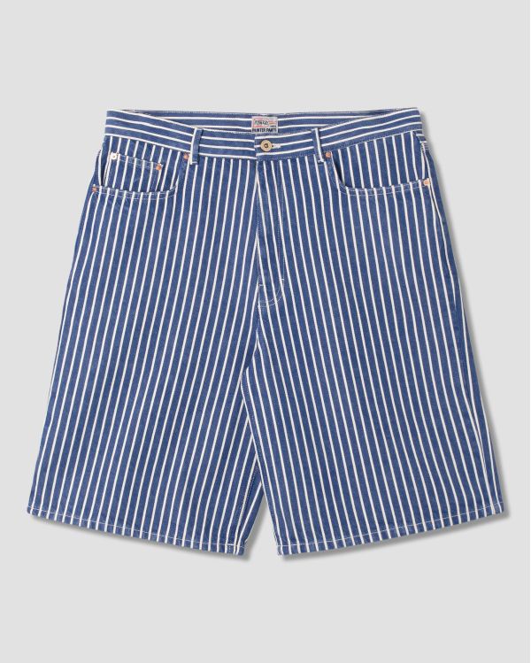 WIDE 5 SHORT INDIGO / NATURAL HICKORY