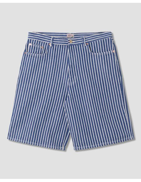 WIDE 5 SHORT INDIGO / NATURAL HICKORY
