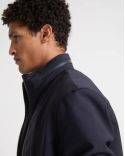 DARK BLUE WATERPROOF JERSEY JACKET