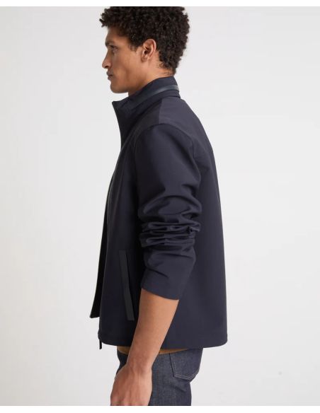 DARK BLUE WATERPROOF JERSEY JACKET