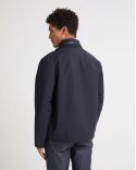 DARK BLUE WATERPROOF JERSEY JACKET