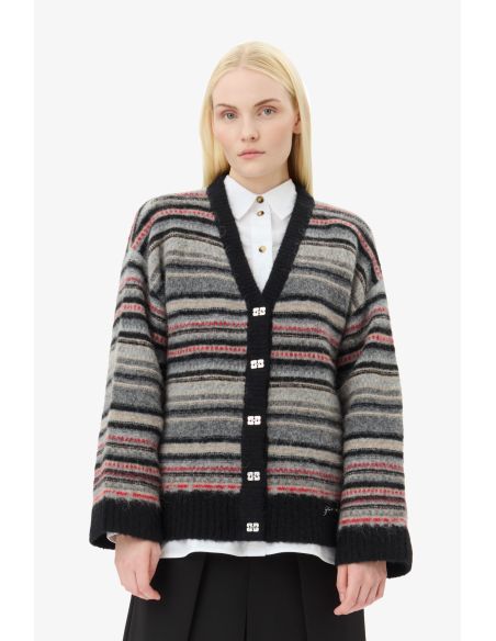 CARDIGAN RAYÉ BOXY FANTÔME