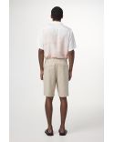SHORT BILLIE EN LIN MÉLANGÉ OATMEAL