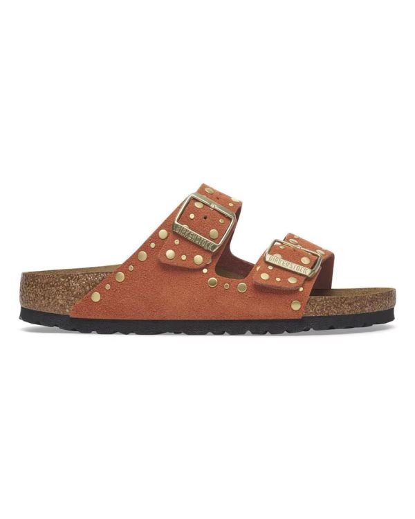 SANDALES ARIZONA RIVET LEVE ROUILLE FONCÉE