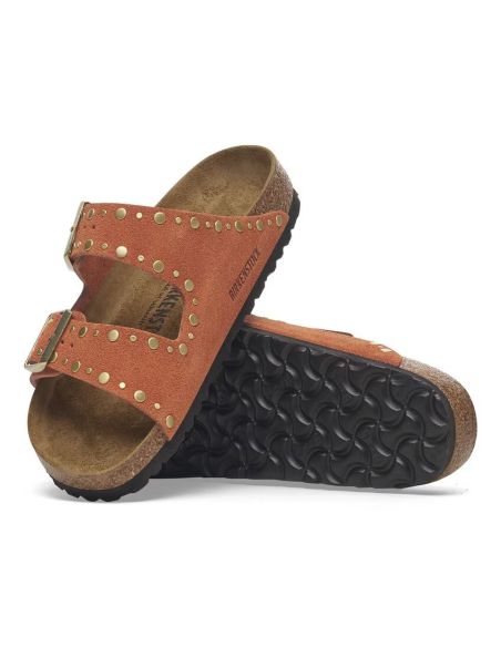 SANDALES ARIZONA RIVET LEVE ROUILLE FONCÉE