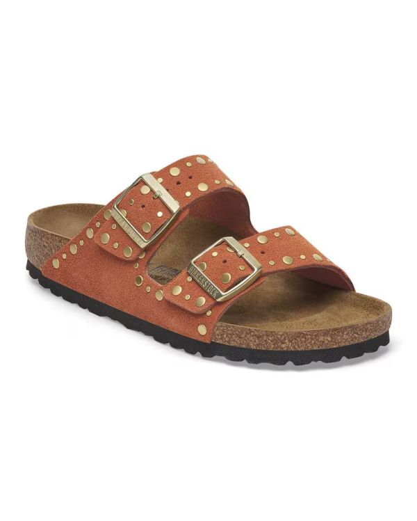 SANDALES ARIZONA RIVET LEVE ROUILLE FONCÉE