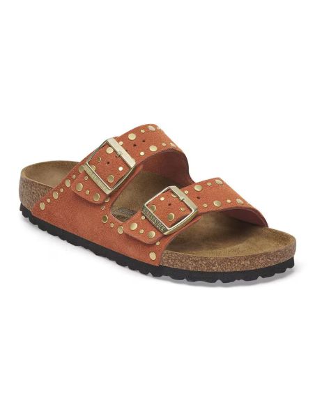 ARIZONA RIVET LEVE DARK RUST SANDALS