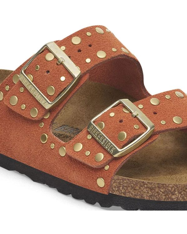ARIZONA RIVET LEVE DARK RUST SANDALS