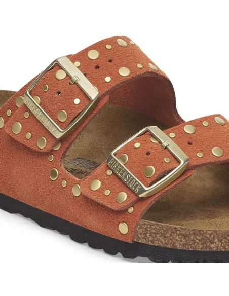 SANDALES ARIZONA RIVET LEVE ROUILLE FONCÉE