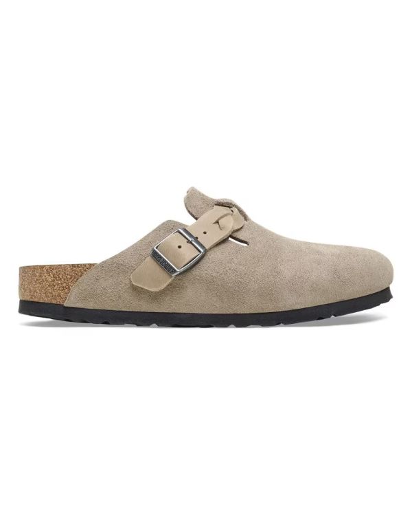 MULES BOSTON BRAIDED SUÈDE LEVE TAUPE