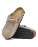 MULES BOSTON BRAIDED SUÈDE LEVE TAUPE