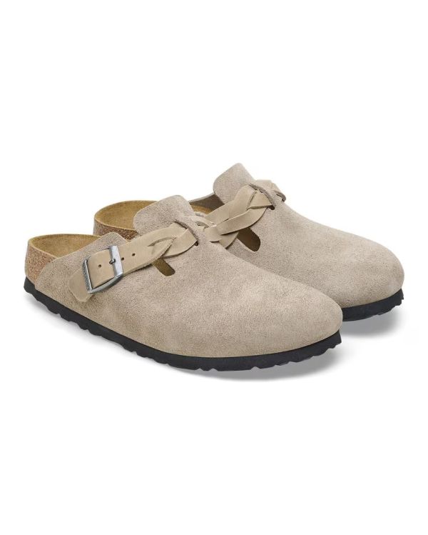BOSTON BRAIDED SUEDE LEVE TAUPE