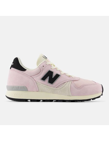 SNEAKERS U475 PINK SUGAR BLACK AND LINEN