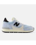 SNEAKERS U475 LIGHT CHROME BLUE BLACK AND LINEN