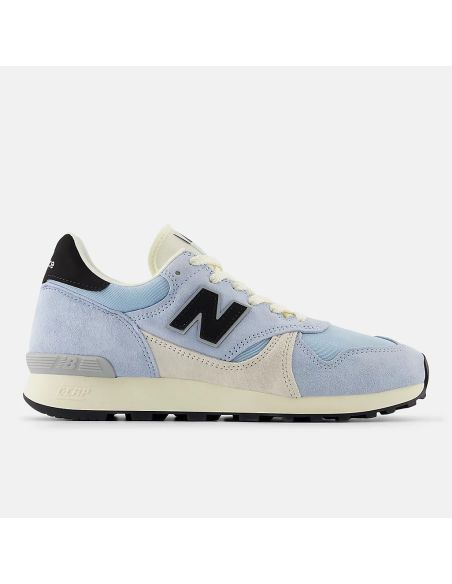 SNEAKERS U475 LIGHT CHROME BLUE BLACK ET LINEN